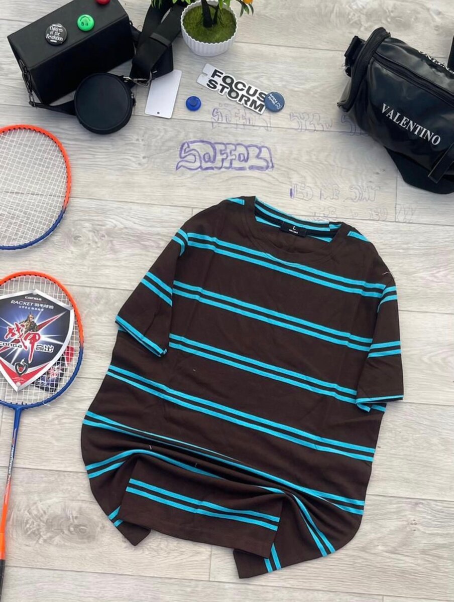 T-shirts rayés décontractés