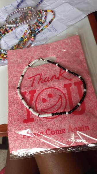 Bracelet perles multicolores