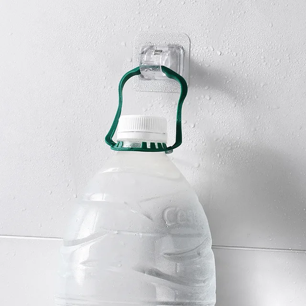 Crochet mural adhésif multifonction