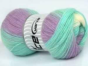 Fil à tricoter multicolore doux