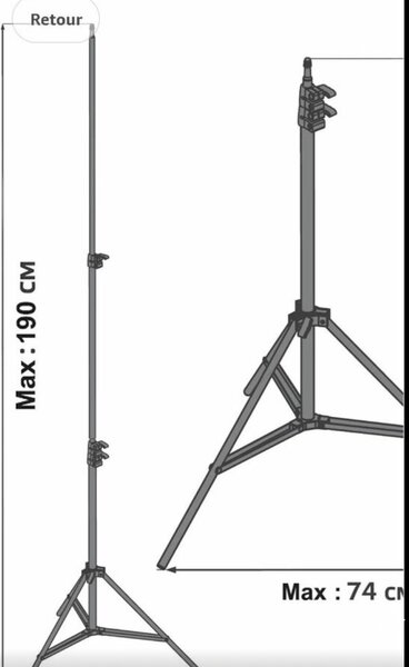 Trépied Réglable 190cm