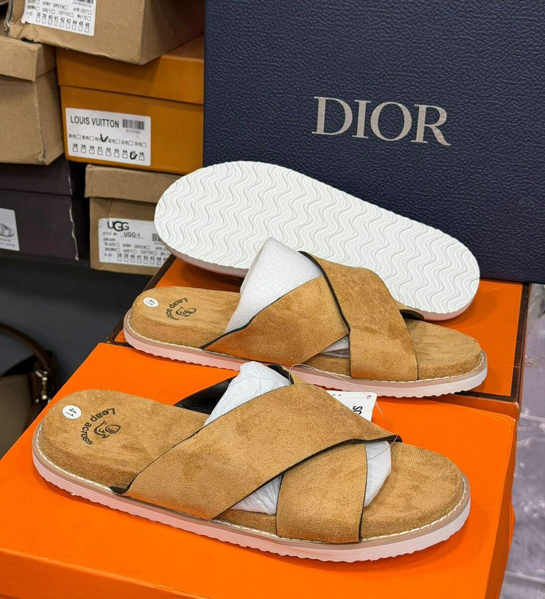 Sandales croisées confort