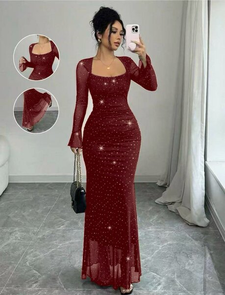 Robe Évasée Pailletée