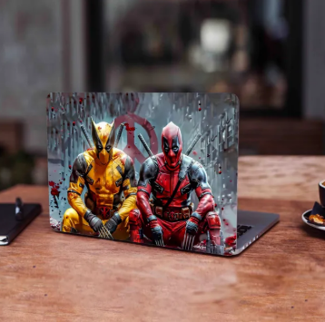Deadpool Wolverine Laptop back cover / skin / sticker for girls / boys - Vinyl Sticker Decal - For All Laptops - Sizes 13 13.3 14.6 15 15.4 15.6 inches Laptop