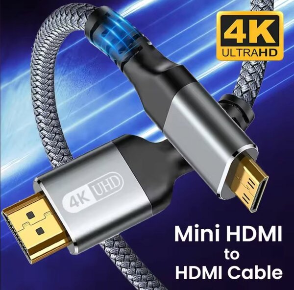 Câble Mini HDMI vers HDMI, 4K, 6OHZ