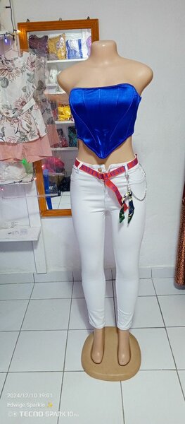 Pantalon jeans blanc