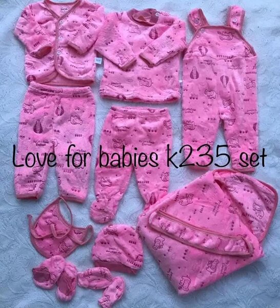 Newborn Baby Set 10 Pieces Pink