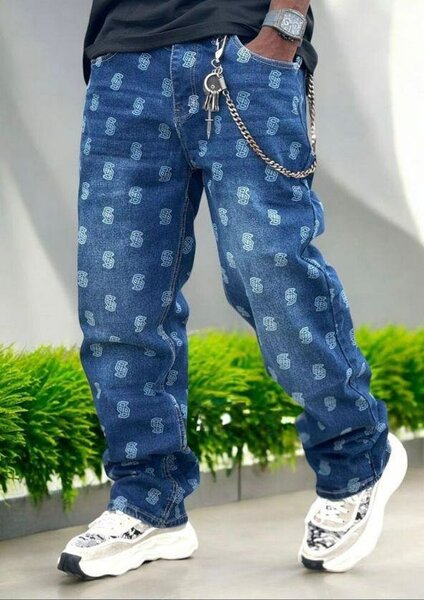 Jean imprimé tendance homme