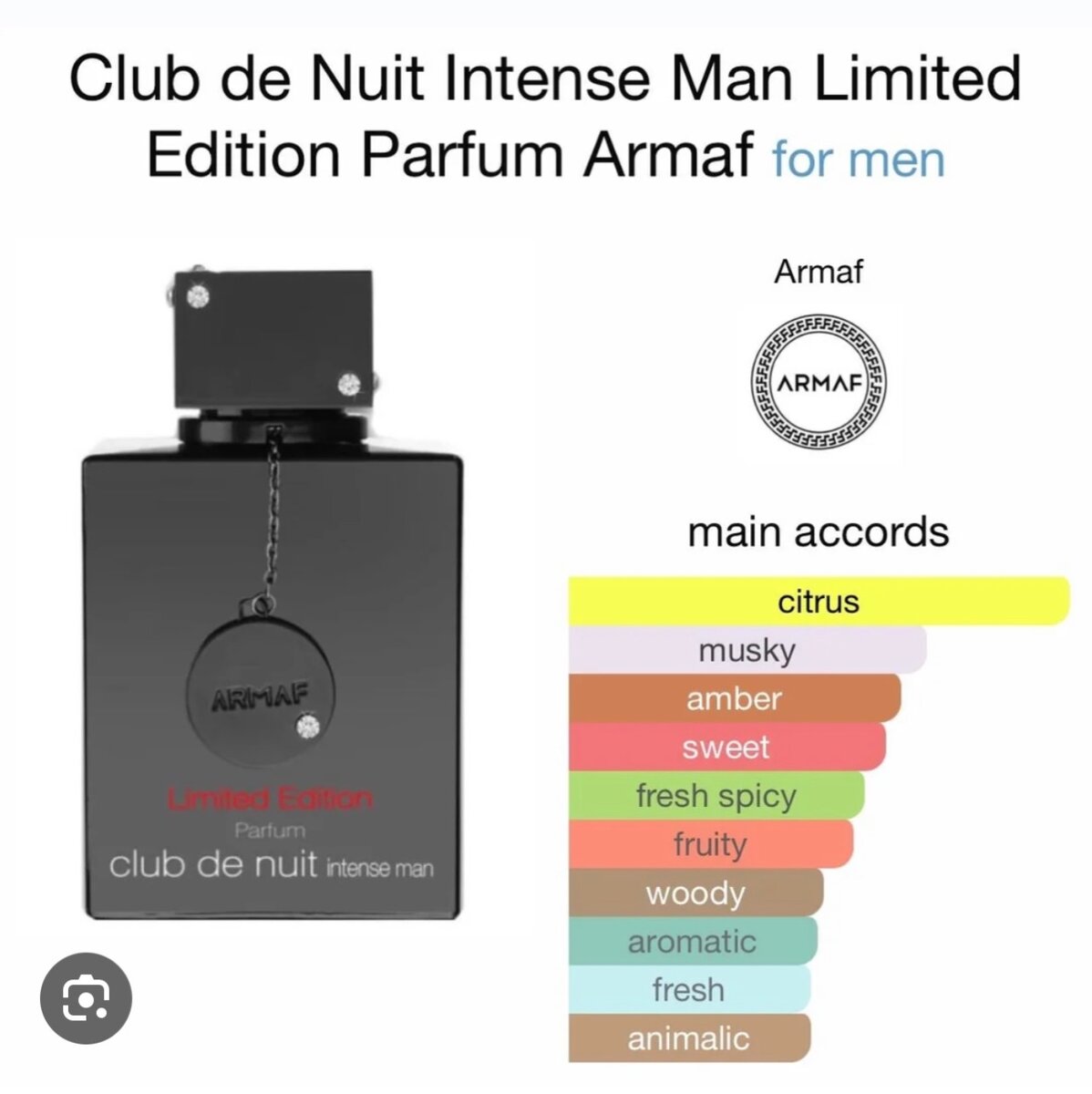 club de nuit intense man limited edition.
