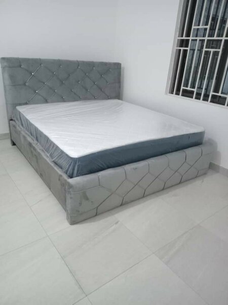 Bed frame with mattress
