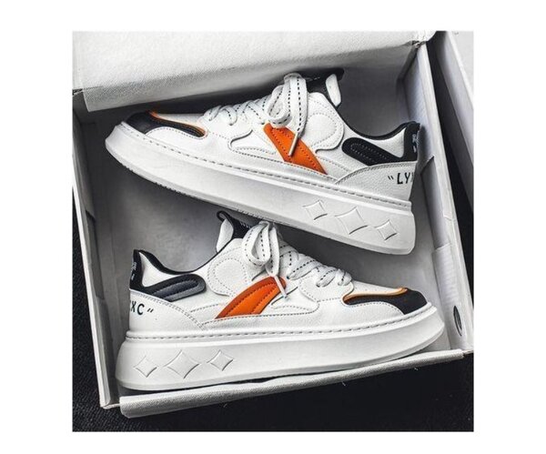 Baskets tendance multicolores