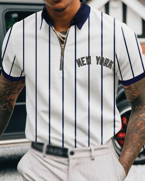 Polo Homme Élégant en Tricot