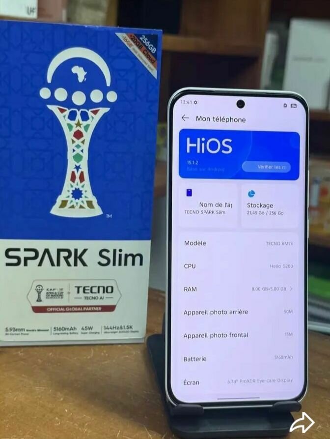 TECNO Spark Slim 64Go
