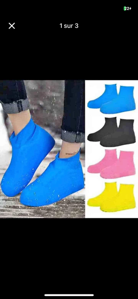 Couvre-chaussures en silicone coloré