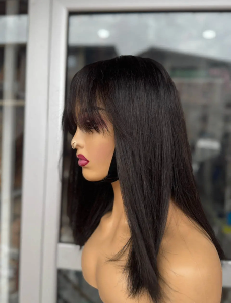 Perruque bouclée naturelle