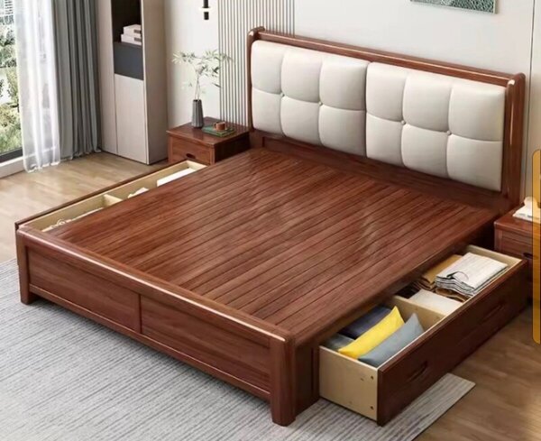 Lit avec rangements intégrés