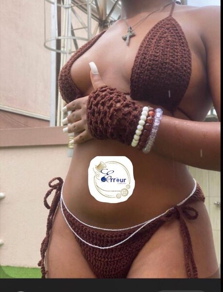 Bikini en crochet coloré