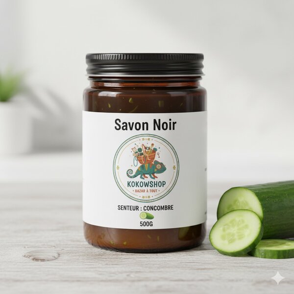 Black Soap with Cucumber Scent