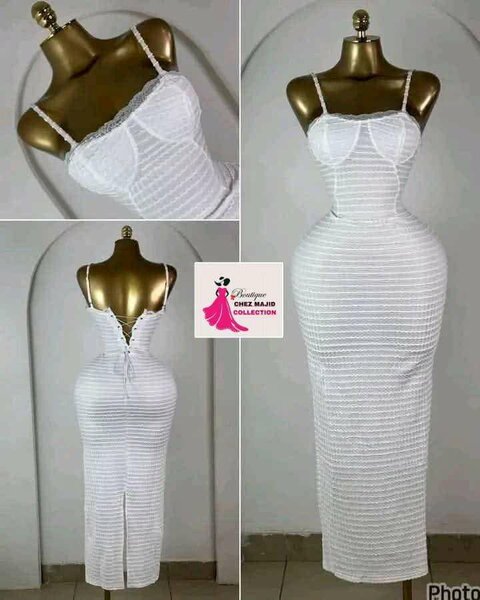 Robe Blanche Été Élégante