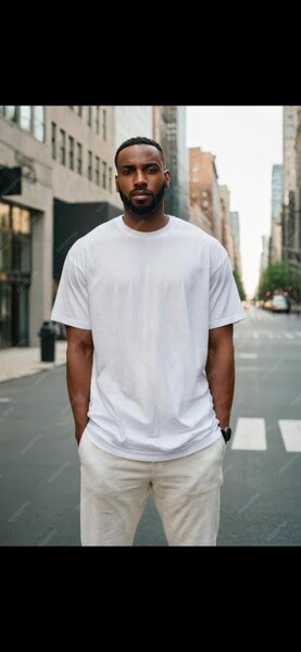 T-shirt blanc en coton doux