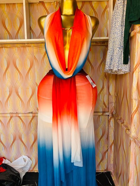 Robe longue dégradé élégante