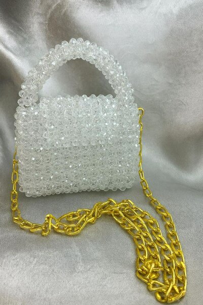 Sac à main perles cristal