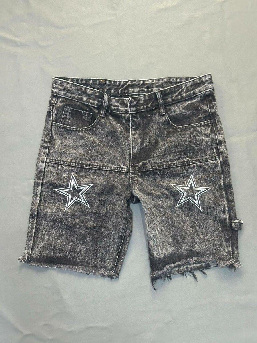 Shorts en jean délavé tendance