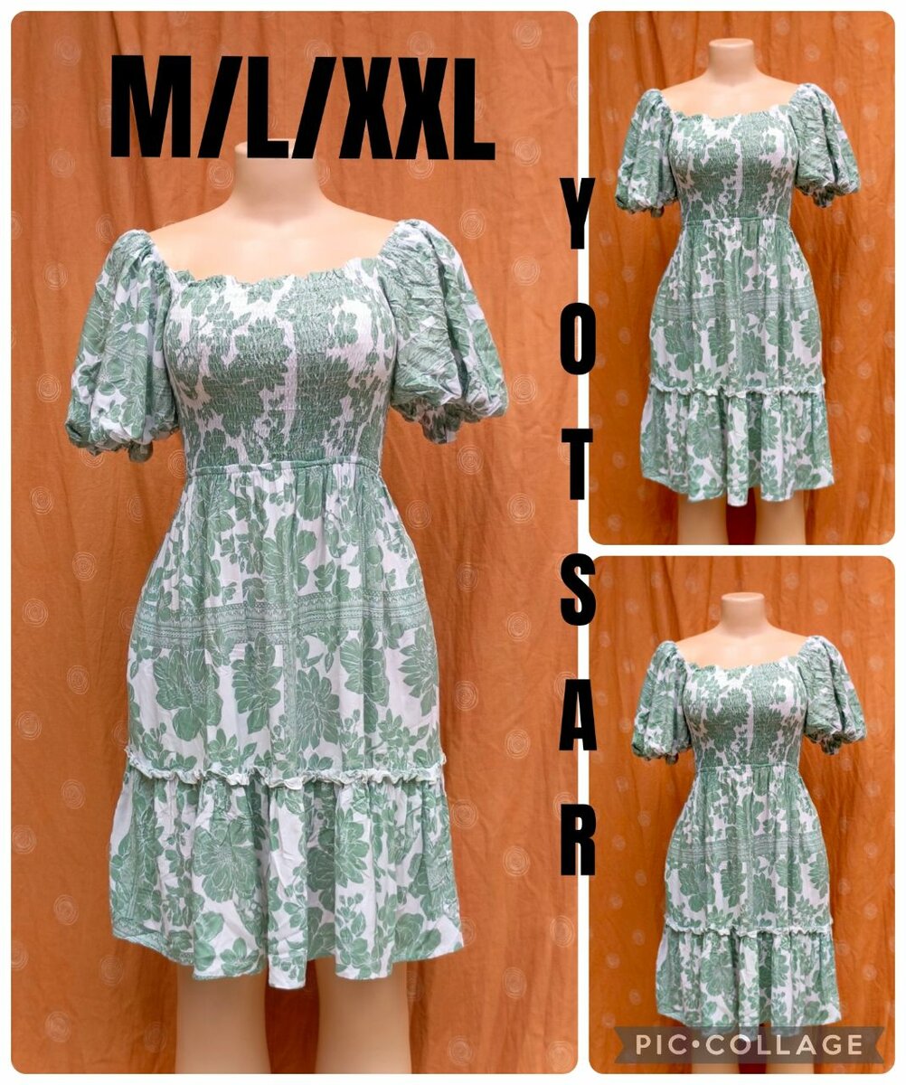 Robe bohème chic à manches bouffantes