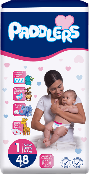 Couches Paddlers Taille 1 Nouveau-né 48 pièces