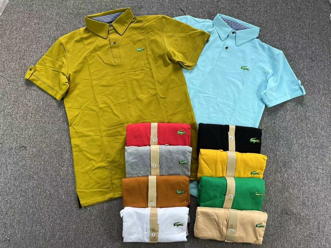Polo hommes en coton - Couleurs vives