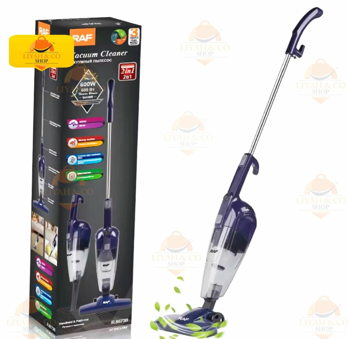 Aspirateur 2-en-1 Puissant RAF