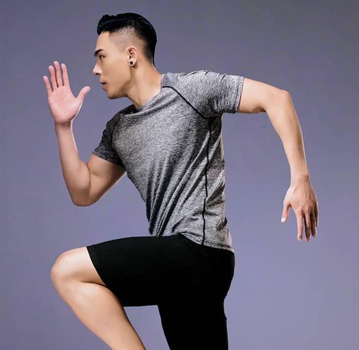 T-shirt de sport homme élastique