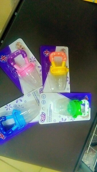 Baby fruit feeders and silicon spoons