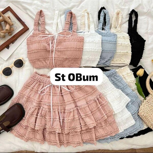 Ensemble Crop Top et Jupe