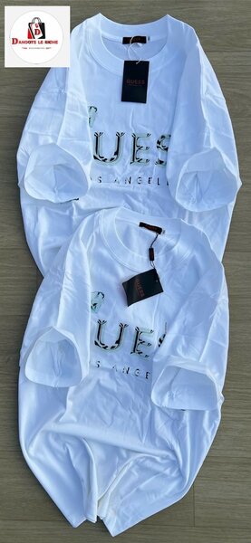 T-shirt blanc homme Guess