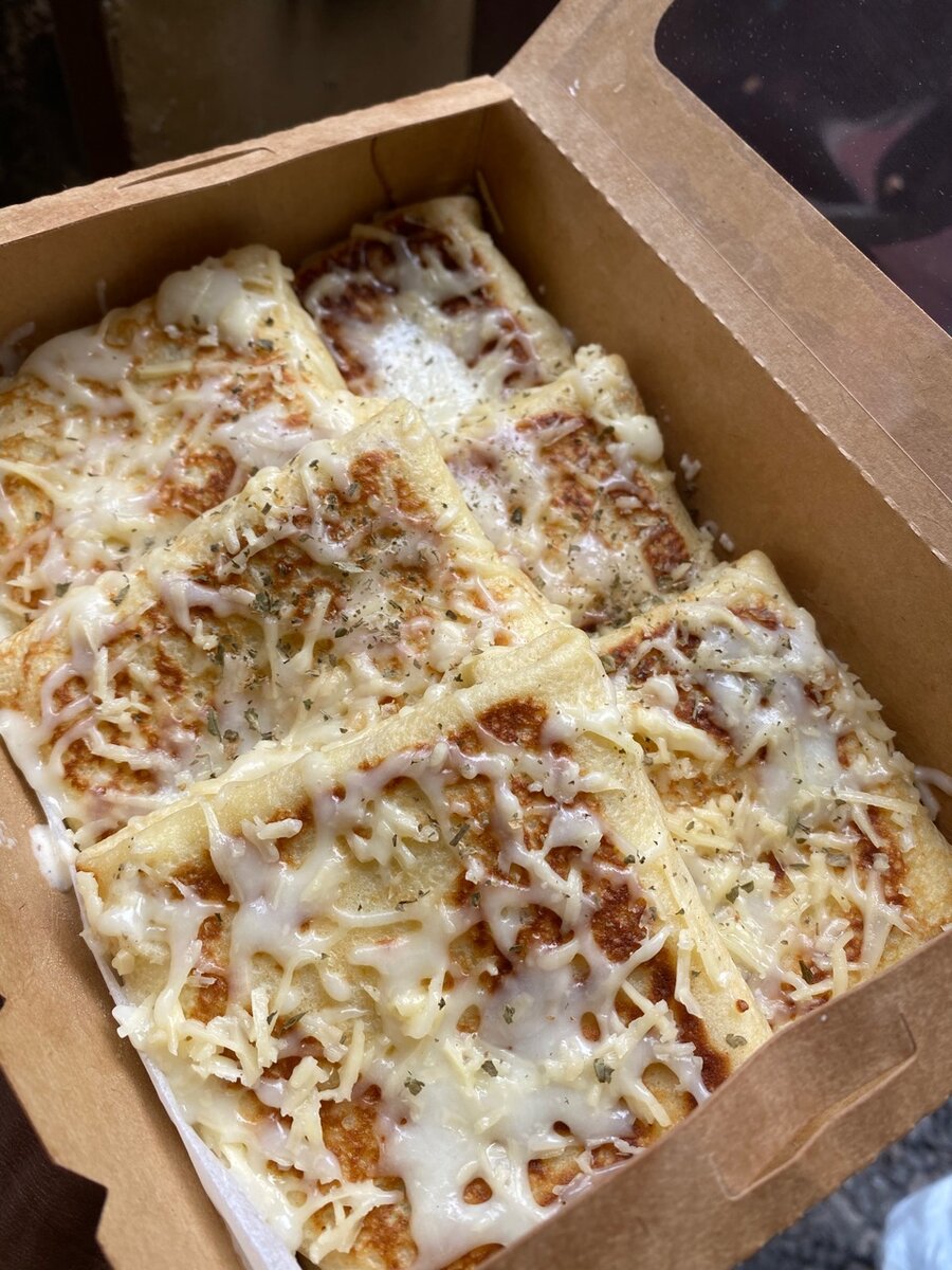 crêpes aux poulets et fromages