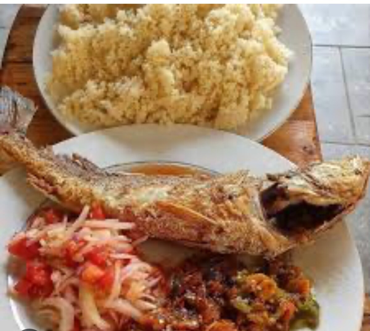 Délicieux plat de poisson frit