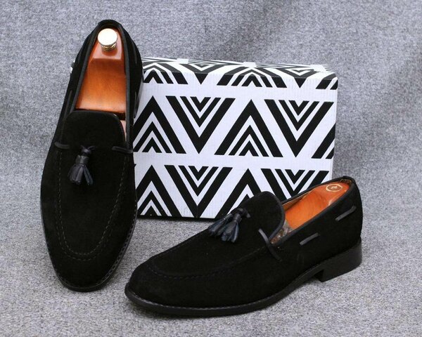 Mocassins en cuir suédé