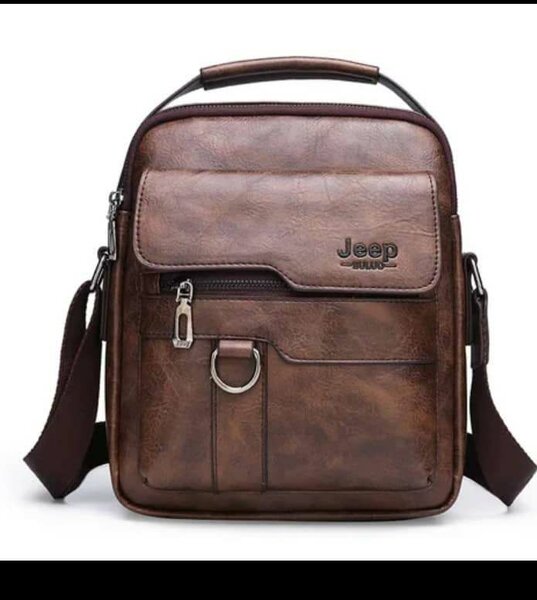 Sacoche en cuir Jeep homme