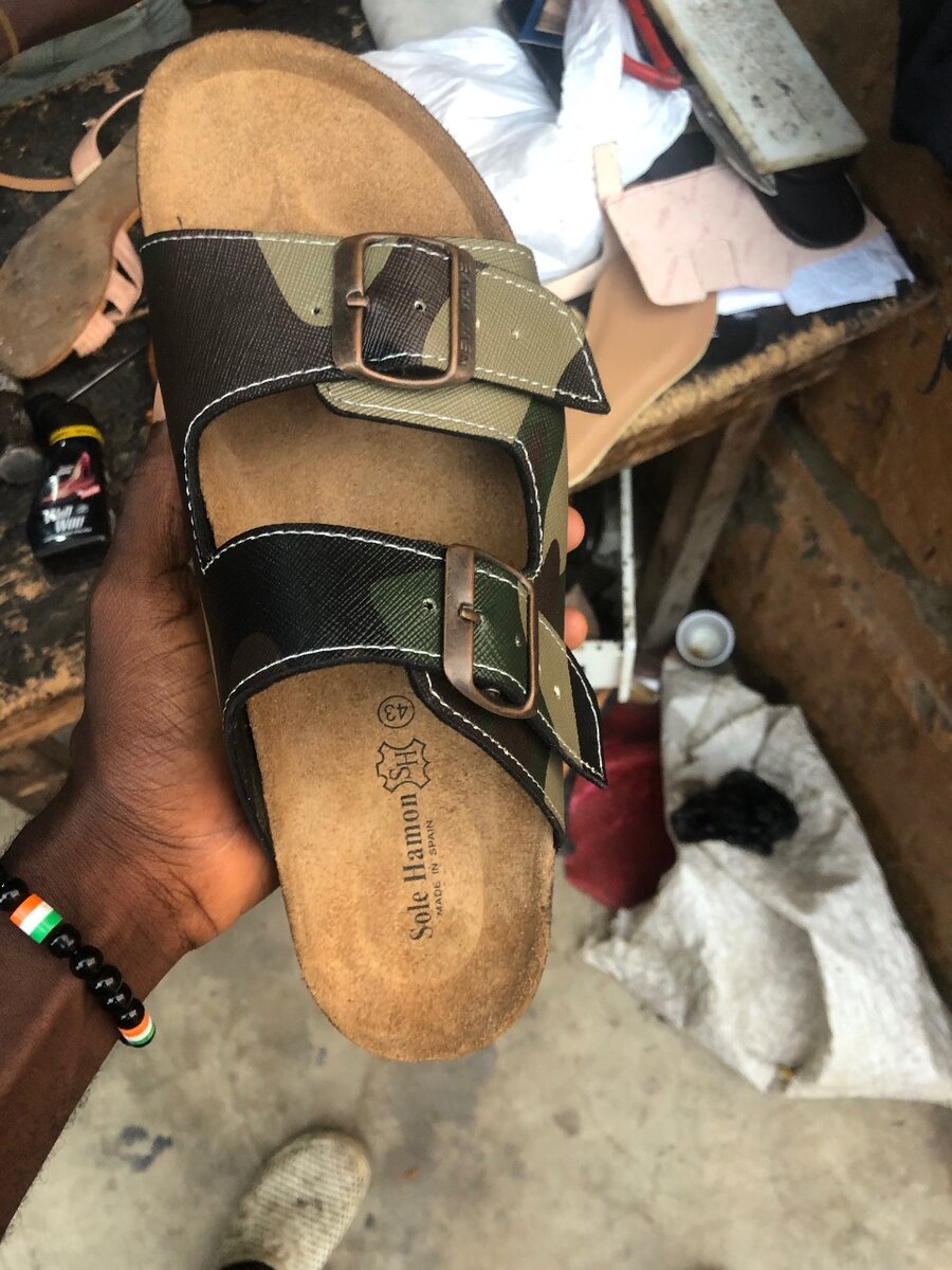 Sandale en cuir pour homme