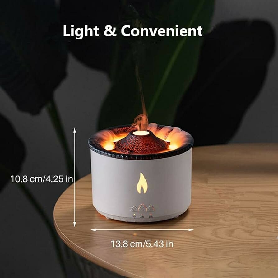 Volcano Humidifier Flame Aroma Diffuser