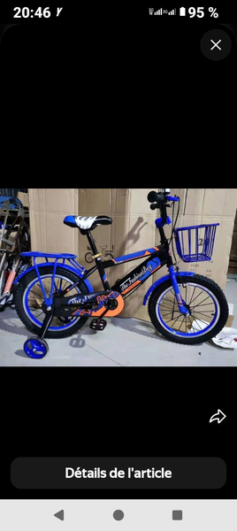 Vélo enfant avec panier