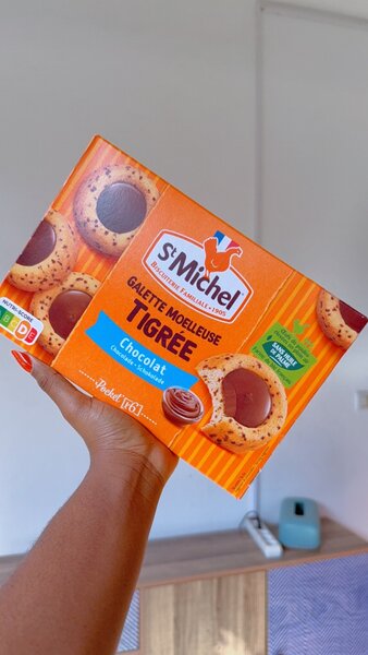 St Michel galettes moelleuses tigrées chocolat