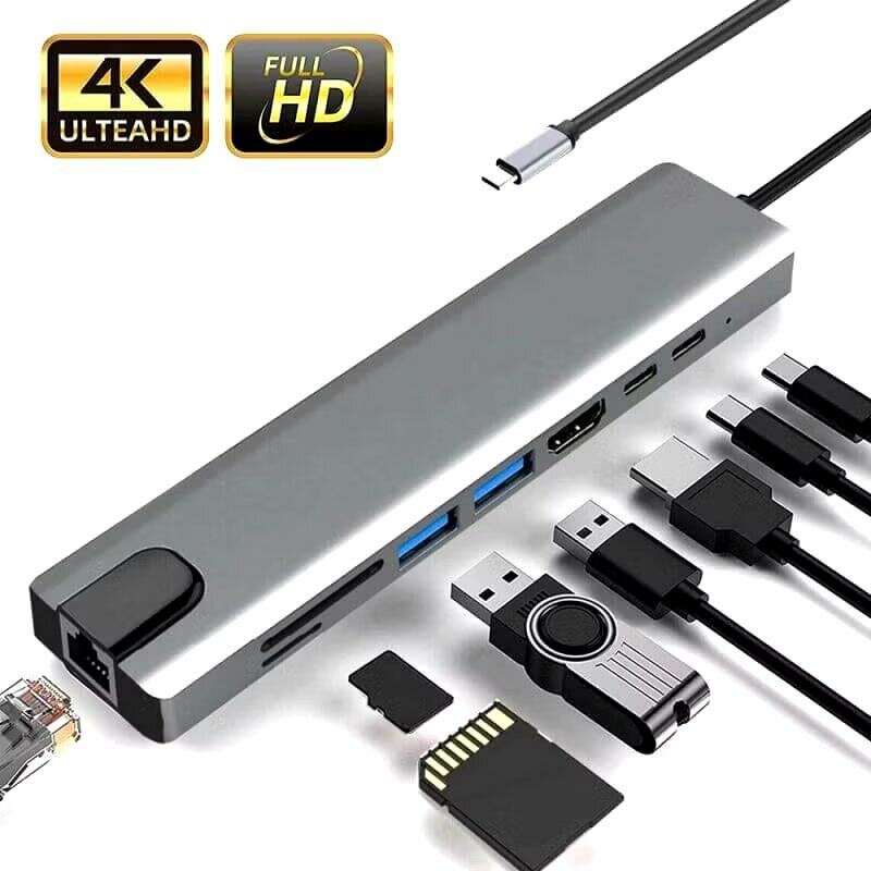 Hub USB-C 8 Ports 4K HDMI