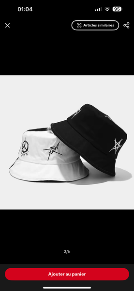 Chapeau bob réversible tendance