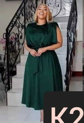 Beautiful and high quality women's dress green