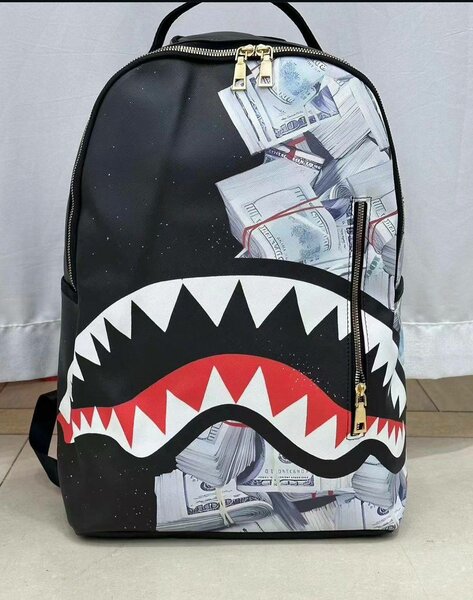 Sac à dos créatif motif requin