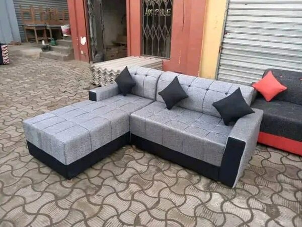 Canapé d'angle moderne en tissu