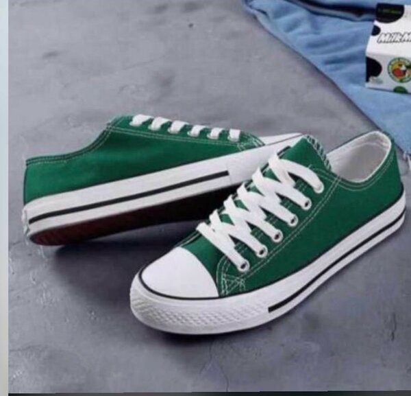 Baskets vertes unisexes tendance