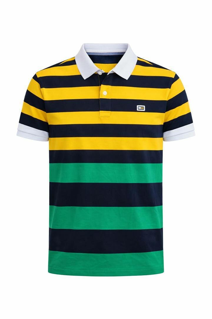 Polo à Rayures Multiples